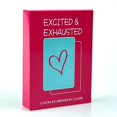 thumbnail image 1 of version Anglaise Complète de Cartes de Jeu de Société Anglaises de Couple Excité et Épuisé Buvant, 1 of 4