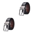 thumbnail image 2 of Wisewang Ceinture Décontractée pour Homme avec Boucle Réversible Style Durable et Soigné Ceinture en Peau de Vache Ceinture Réversible Complets Original 110cm 2Ensemble, 2 of 6
