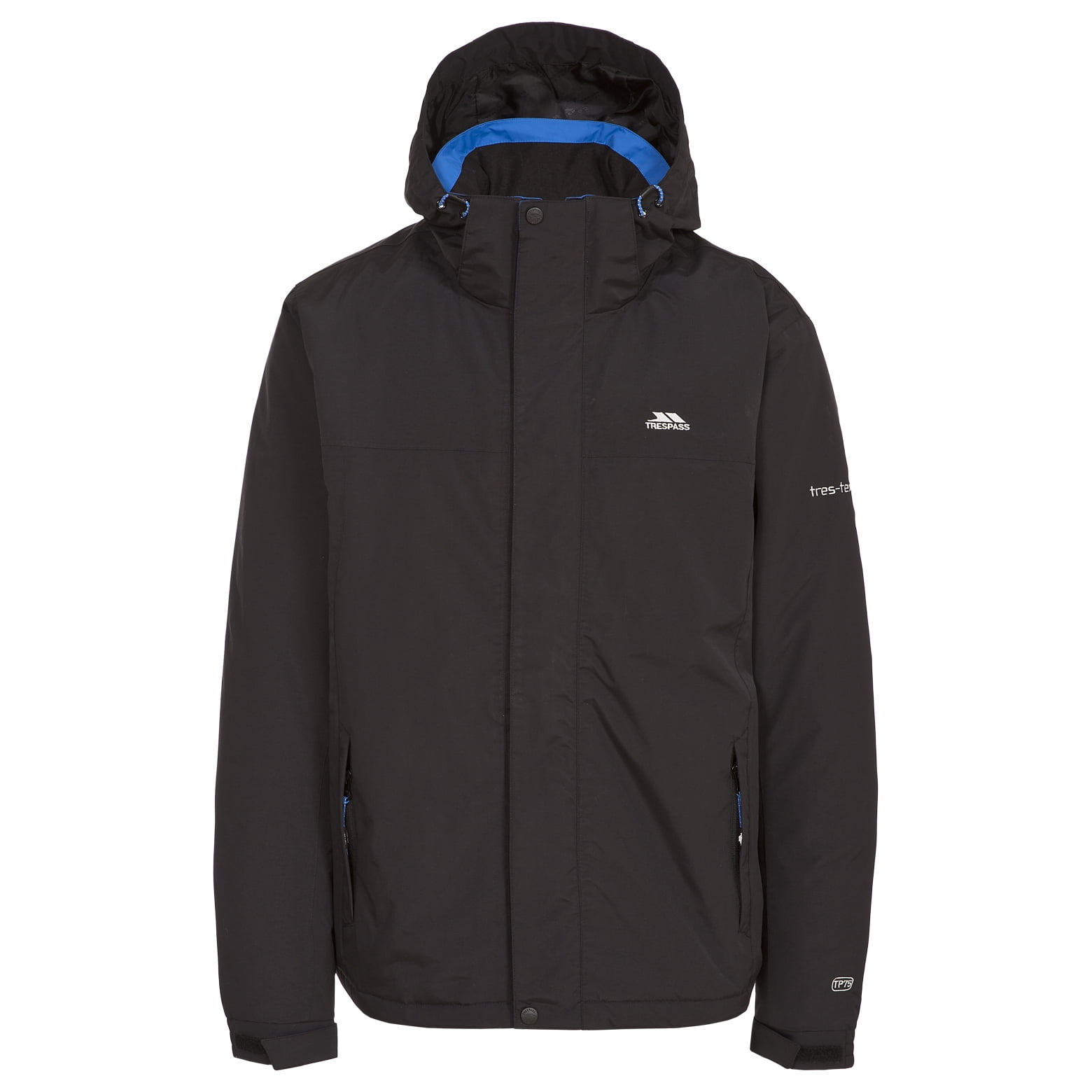 Trespass Donelly Mens Waterproof Jacket Black in Size - S