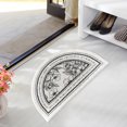 thumbnail image 3 of simhoa Tapis de Sol Antidérapant Tapis d'Intérieur Lavable à la Machine Efficace Grip Tapis Fleur Demi-Cercle, 3 of 8