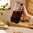 thumbnail image 4 of Automatic Cold Brew Coffee Maker, Large Capacity Sun Tea Pitcher Portable Iced Coffee Brewer Fine Mesh Filter Carafe Refrigerator Safe, Black, JKODE, 4 of 6