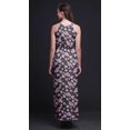 thumbnail image 3 of Bimba Floral Ladies Crew Neck Waist String Print Maxi Dress with Side Slits Summer Wear-XX-Large, 3 of 6