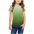 thumbnail image 2 of Plebaso T-Shirt à Manches Courtes pour Bébés Garçons Filles, Couleur Dégradée, Col Rond, Haut, Vêtements d'Été pour Bébé, 2 of 3