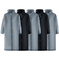 thumbnail image 1 of Habit de Pluie pour Femmes et Hommes, Imperméable Léger 5 Pcs avec Capuchon, Ensemble Veste à Manches Longues et Pantalon pour Activités de Plein Air, Randonnée et Déplacements Quotidiens, 1 of 8