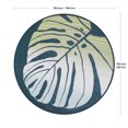 thumbnail image 3 of Tapis d'extérieur rond Dalecroft Leaf, 6 pi x 6 pi, polyoléfine tissée, 3 of 6