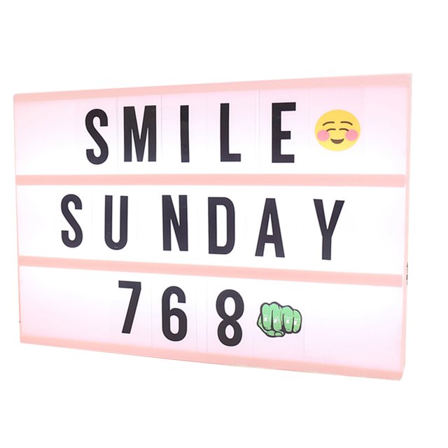 Coofit Cinema Light Box Romantic LED Light Box Marquee Light for Valentine's Day
