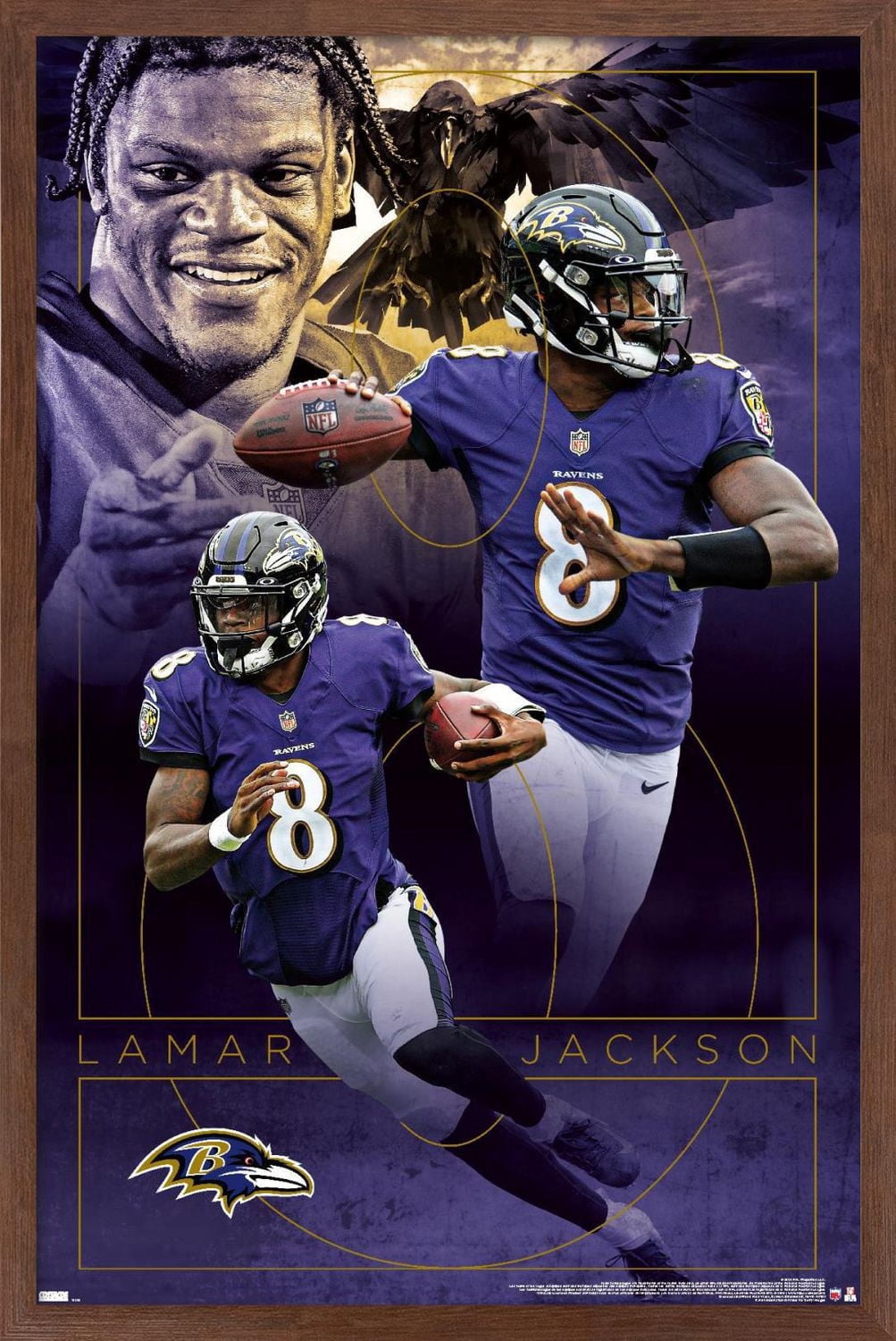 NFL Baltimore Ravens - Lamar Jackson 20 Wall Poster