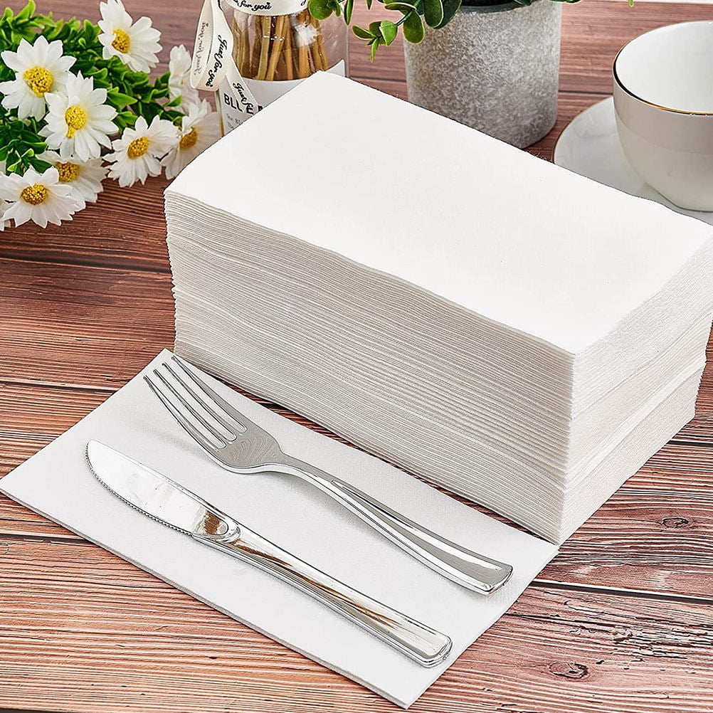 WHAMVOX paper hand towels for bathroom White Paper Disposable 100pcs Kitchen Use