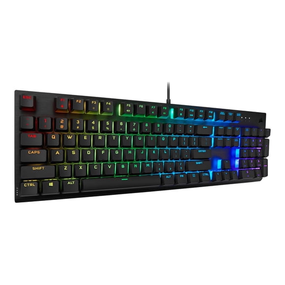 Corsair K60 RGB PRO Mechanical Gaming Keyboard - CHERRY VIOLA - Black