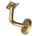 thumbnail image 2 of Bgsha Gold Handrail Bannister Support Stair Rail Bracket Balustrade Wall Mounted, 2 of 8