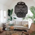 thumbnail image 1 of ziyahi Woven Bamboo Pendant Light Creative Simple Lamp Retro pendant light shade Style Modern Design, 1 of 9