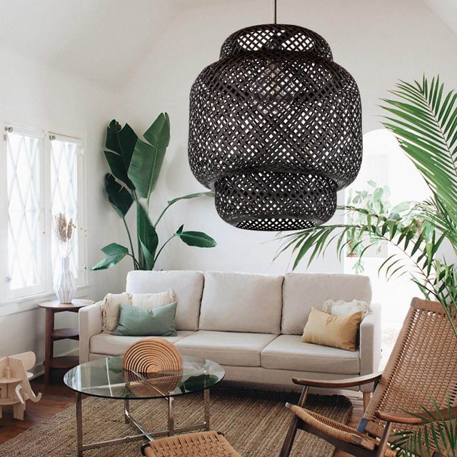 ziyahi Woven Bamboo Pendant Light Creative Simple Lamp Retro pendant light shade Style Modern Design
