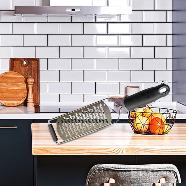 Dvkptbk Cheese Grinder Cheese Grater, Hand-Held Stainless Steel Zester for Kitchen - Multi-Purpose Kitc Home & Garden