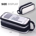 thumbnail image 2 of RKSTN Pencil Case Large Capacity Large Mesh Mesh Case With 2 Compartments, Multifunction Transparent Handheld Bag For Pencils, Transparent Makeup Bag For Teens, Students Pencil Pouch for School, 2 of 7