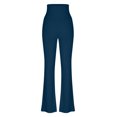 thumbnail image 4 of Plebaso Pantalon Évasé Taille Haute pour Femmes Extensible Mince Legging Décontracté d'Entraînement Bootcut Pantalon de Yoga pour Femmes, 4 of 6