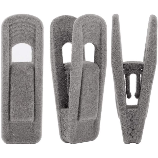 20 Pack Velvet Hanger Clips, Pants Hangers Velvet Clips for Velvet Hanger