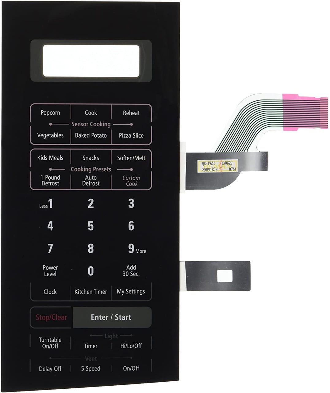 Switch Membrane Compatible Samsung  Microwave Smh9187B DE34-00330C