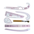 thumbnail image 4 of Règle de Couture Bricolage Ensemble Tailleur Concepteurs Outils de Couture Durables Couturières Ruler 6 Ruler, 4 of 8