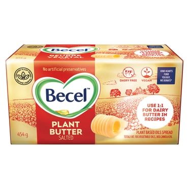 Beurre végétal sans Produits Laitiers Becel Salé 454g