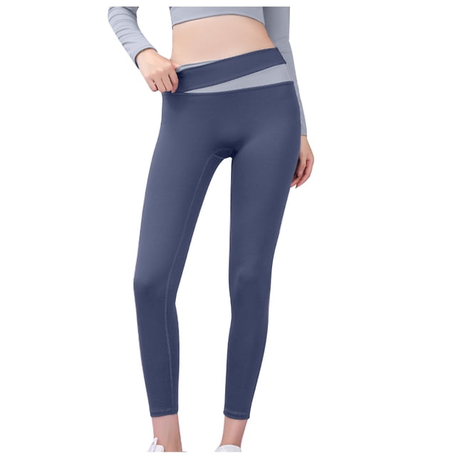 Birdeem Womens Color-Blocking Cross Waist Lifting Hip Exercise Fitness Tight Yoga Pants