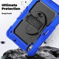 thumbnail image 3 of XYX For iPad Air 11 inch (2025 M3/2024 M2) Case, 360 Rotating Shockproof Cover with Stand, Screen Protector, Shoulder Strap, Blue, 3 of 7