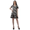 thumbnail image 4 of Moomaya Tenues d'Été Coton Flex Imprimées Robes Courtes pour Femmes Tenue Décontractée, 4 of 4