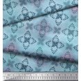 thumbnail image 2 of Soimoi polyester Crepe Fabric Texture & Damask Ethnic Fabric Prints By Yard 52 Inch Wide, 2 of 3