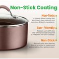 thumbnail image 4 of NutriChef Batterie de Cuisine Antiadhésive, Ensemble de 14 Pcs, AGold, 4 of 7
