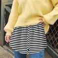 thumbnail image 2 of Birdeem Womens Layered Tiered Sheer Stripe Printing Extender Half Slip Plus Size Skirt, 2 of 9