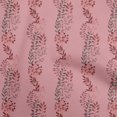 thumbnail image 1 of oneOone Velvet Pink Fabric Leaves Sewing Craft Projects Fabric Prints By Yard 58 Inch Wide, 1 of 4