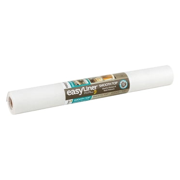 Smooth Top EasyLiner Brand Shelf Liner, White, 20 in. x 6 ft.