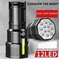 thumbnail image 3 of Dvkptbk Flashlight Petite Lampe de Poche à DEL Puissante pour l'Extérieur Rechargeable Super Lumineuse Portable Multifonction Flashlight Essentiels de Camping, 3 of 9