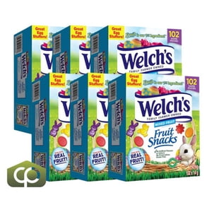 Welch's Fruit Snacks - 102 Boîtes x 14g, Fabriqué avec de vrais fruits, sans gluten (6/Case)