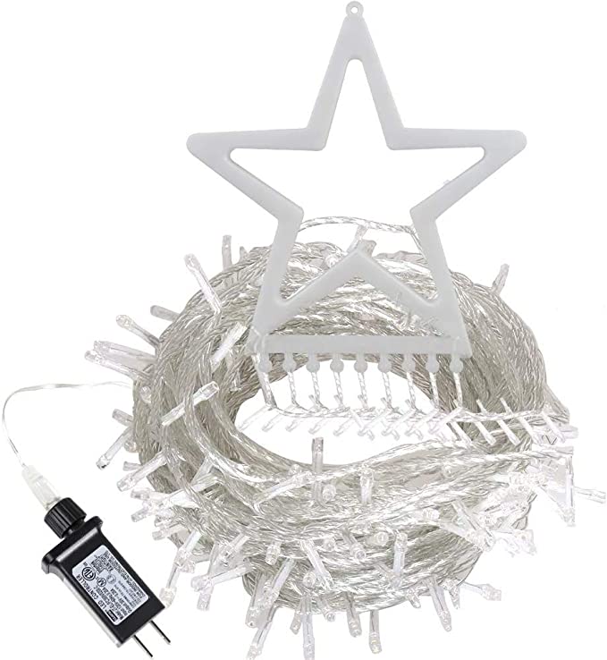Jinsinto Outdoor Christmas decoration Starlight string party decoration (warm white)