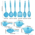 thumbnail image 3 of Birdeem 13-Piece Nonstick Cookware Set with 8.7 Inch Frying Pan,6.3 Inch Milk Pan,Soup Pots,Transparent Lids and Spatulas,Easy Clean,Even Heating and Heat Resistant Handles, 3 of 9