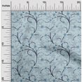 thumbnail image 2 of oneOone Tissu Flex Coton Bleu Moyen Floral Rétro Matériel de Robe Tissu Imprimé Tissu au Mètre 40 Pouces de Large, 2 of 5