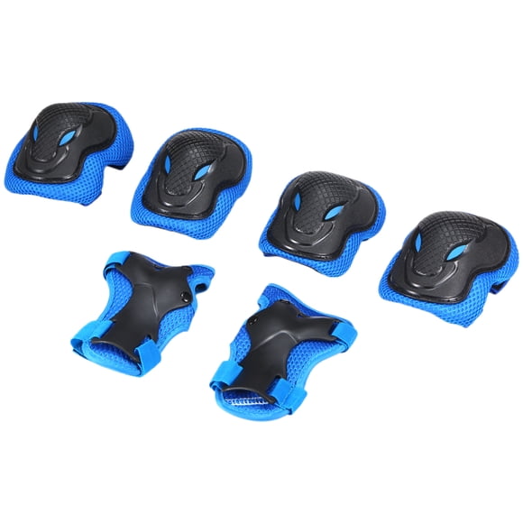 Amdohai Ensemble de Genouillères pour Enfants 6 en 1 Kit d'Équipement de Protection Genouillères Coudières avec Protège-Poignets Protection de Sécurité pour Sports pour Enfants pour Cyclisme Rouleau