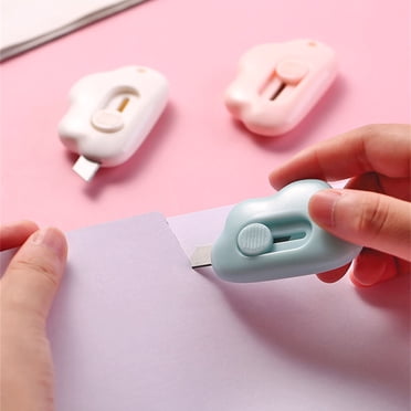 Meitianfacai Coupe-Boîte Rétractable, Mini Couteau Utilitaire Portable Tranchant, Mignons Coupe-Boîte pour Colis, Lettres et Cartes, Bureau, Maison, Fournitures Scolaires