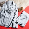 thumbnail image 5 of RKSTN Ensembles de Pyjama pour Femmes 2 Pcs Mode Vêtements de Maison Pyjamas Ensemble Deux Pièces Manches Longues Pantalon Ensemble de Pyjama Vêtements de Maison Doux Confortables, 5 of 5