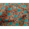 thumbnail image 4 of oneOone Silk Tabby Fabric Leaves & Floral Block Print Fabric By Yard 42 Inch Wide, 4 of 5