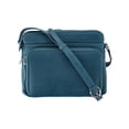thumbnail image 1 of CTM®  Leather Shoulder Bag Purse with Side Organizer (Women's), 1 of 5