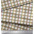 thumbnail image 2 of Soimoi Cotton Voile Fabric Geometric Check Print Sewing Fabric Yard 42 Inch Wide, 2 of 3