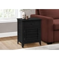 thumbnail image 1 of Monarch Specialties Accent Table, Nightstand, Storage Drawer, End, Side Table, Bedroom, Lamp, Storage, Black Veneer, Transitional, 1 of 4