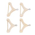 thumbnail image 3 of Dollhouse Coat Hanger, Vivid Decorative Miniature Hanger Toy 4 Pcs  For Child For Miniature Model, 3 of 8