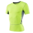 thumbnail image 1 of hotojiny Men’s Compression Shirts Short Sleeve Quick Dry Sports Athletic Workout Tee Base Layer Undershirt T-Shirt Tops, 1 of 3