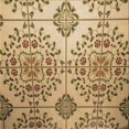 thumbnail image 1 of Ahgly Company Machine Washable Indoor Square Transitional Yellow Orange Area Rugs, 7' Square, 1 of 7