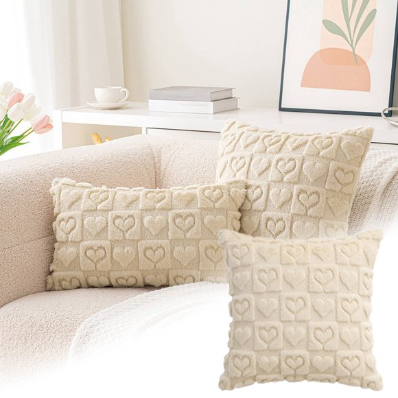 BotaniNest Taie d'Oreiller de la Saint-Valentin Broderie Fraîche Coussin Uni Nouveau Coussin de Canapé de Salon Coussin