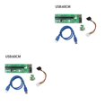 thumbnail image 4 of Ruiboury VER003 Carte Riser PCI-E 30CM 60CM Câble USB 3.0 PCI 1X vers 16X Rallonge Adaptateur PCI-E pour GPU Mineur Exploitation Minière Vert 60CM 2Ensemble, 4 of 6