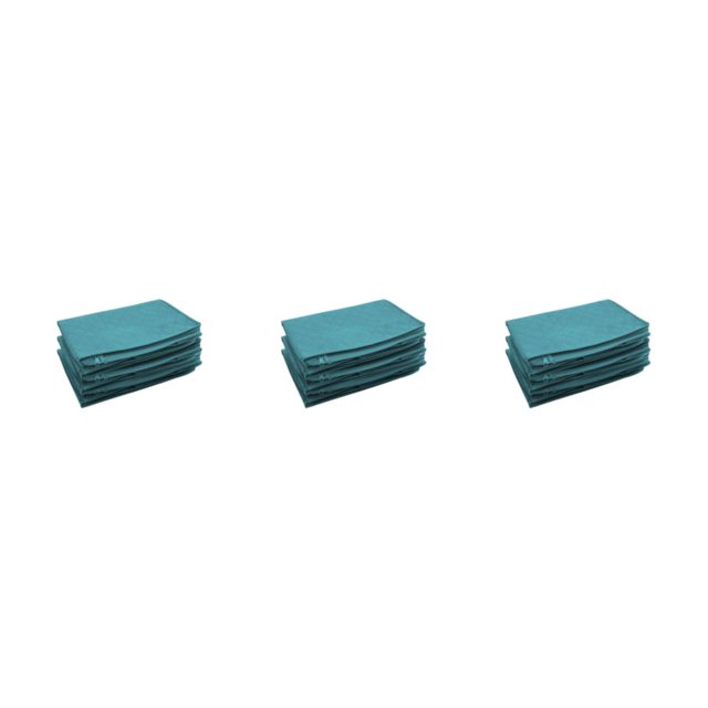 Maytalsory 3pack/lot Durable Under Bed Storage Drawers Non-woven Fabric Storage Solution For Bedding Keeping Blue 3Set