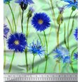 thumbnail image 3 of oneOone Polyester Lycra Fabric Leaves & Flower Panel Printed Fabric 1 Yard 56 Inch Wide, 3 of 3